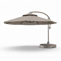 Owsiana parasol ogrodowy z bocznym słupem 250 x 250 cm szary beżowy